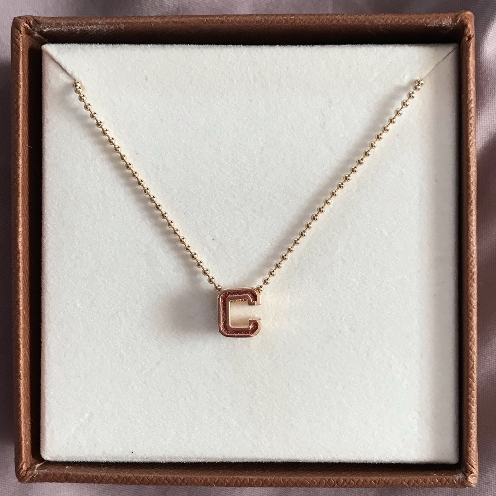 Coach Varsity C Necklace NIB - Picture 2 of 3